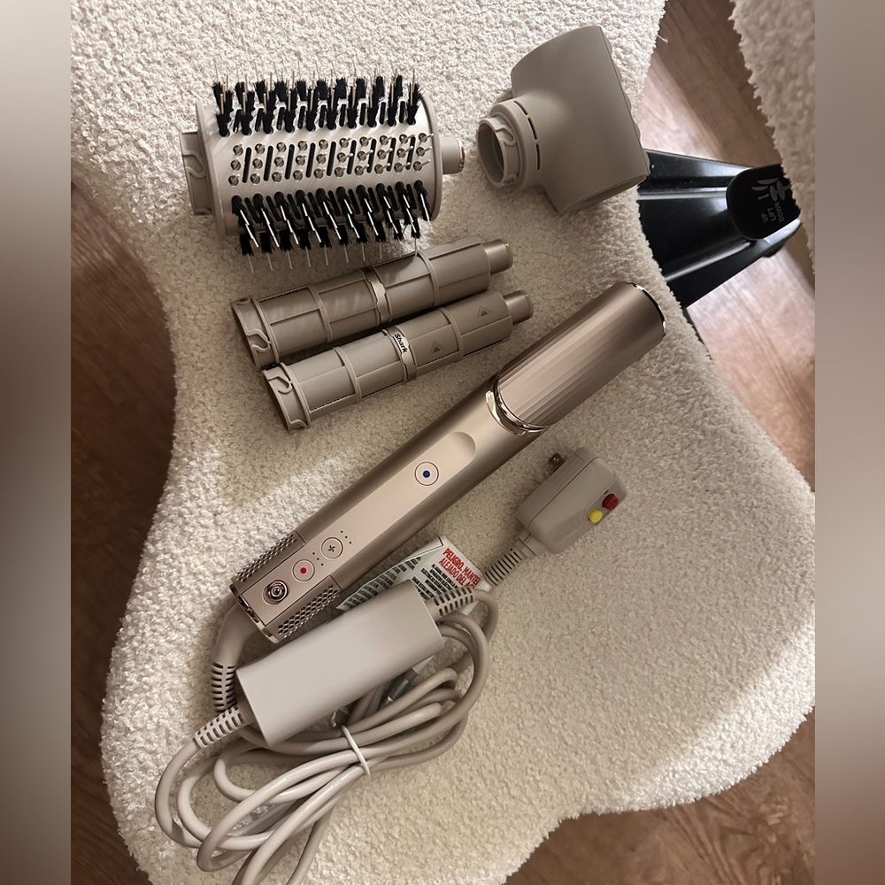 Elegant Beige Hair Styling Tool Set